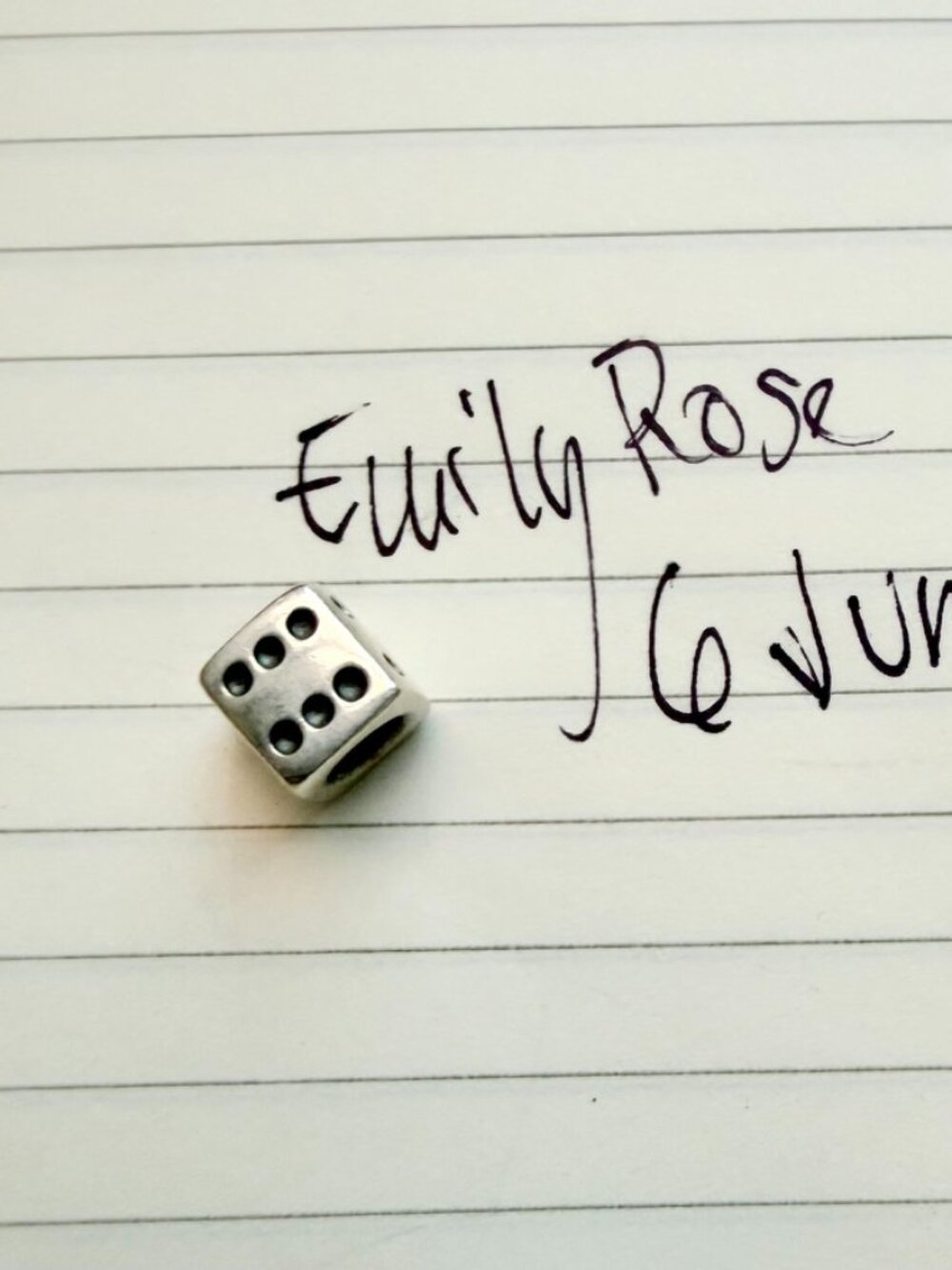 Authentic Vintage Pandora Lucky Dice Charm (925 ALE)